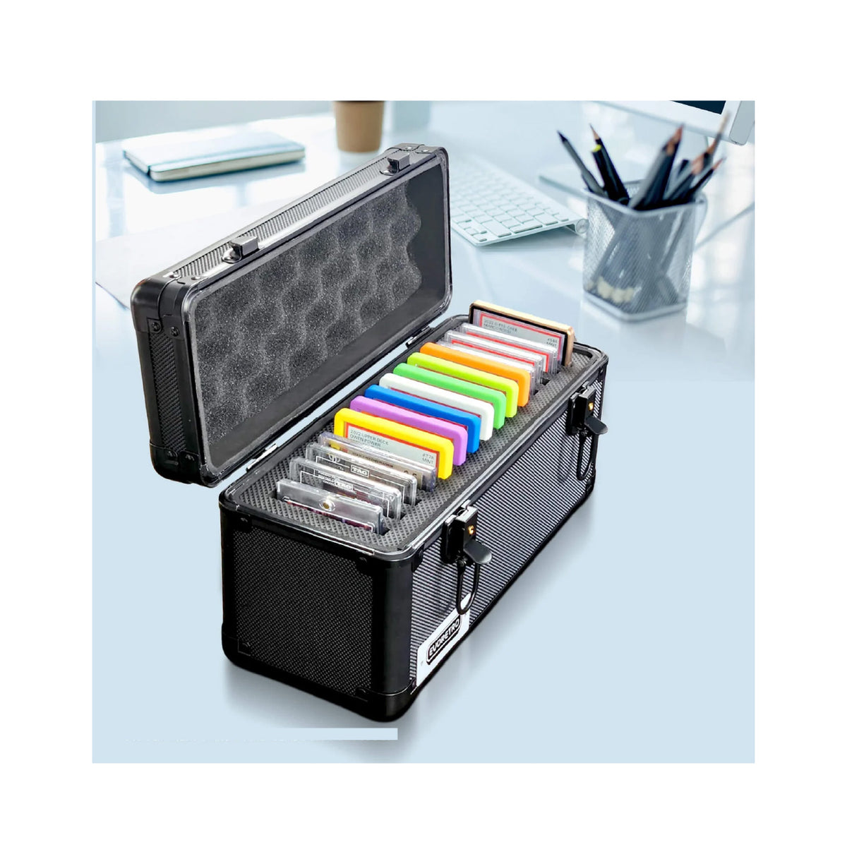 EVORETRO -  Boîtier de rangement pour 15 cartes gradées