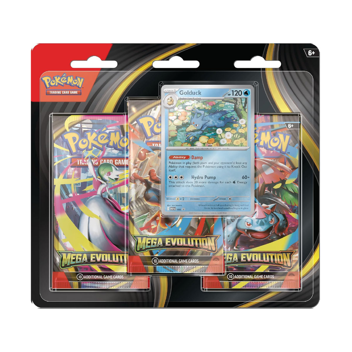Pokémon - Mega Evolution set de base - Three-Booster blister (Golduck)