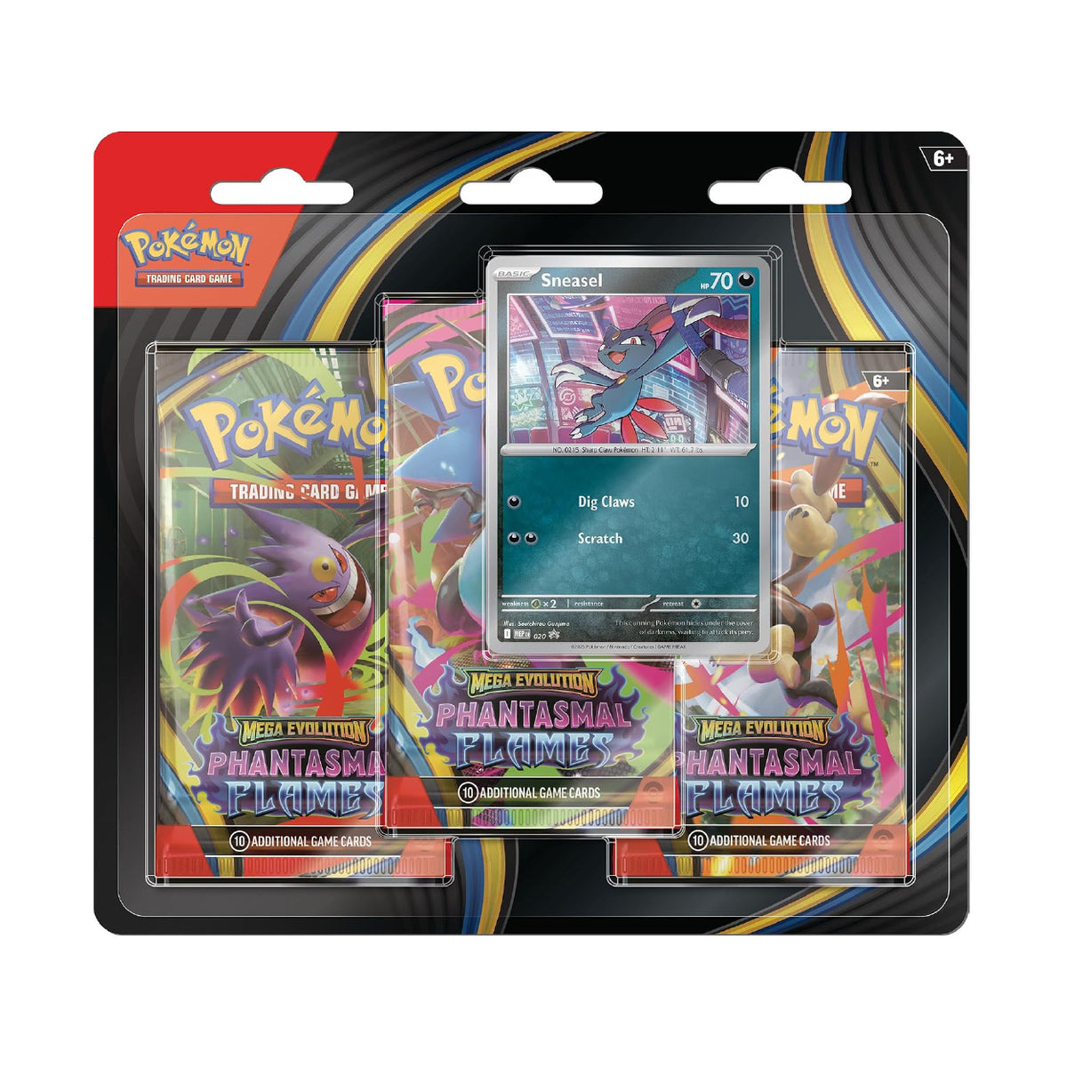 Pokémon - Mega Evolution Phantasmal Flames - Three-Booster blister (Sneasel)
