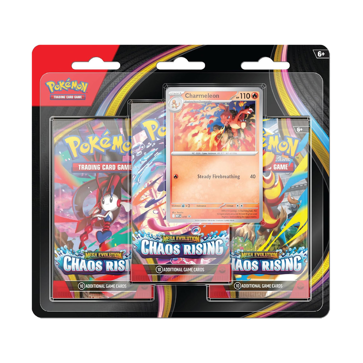 Pokémon - Mega Evolution Chaos Rising - Three-Booster blister (Chameleon)
