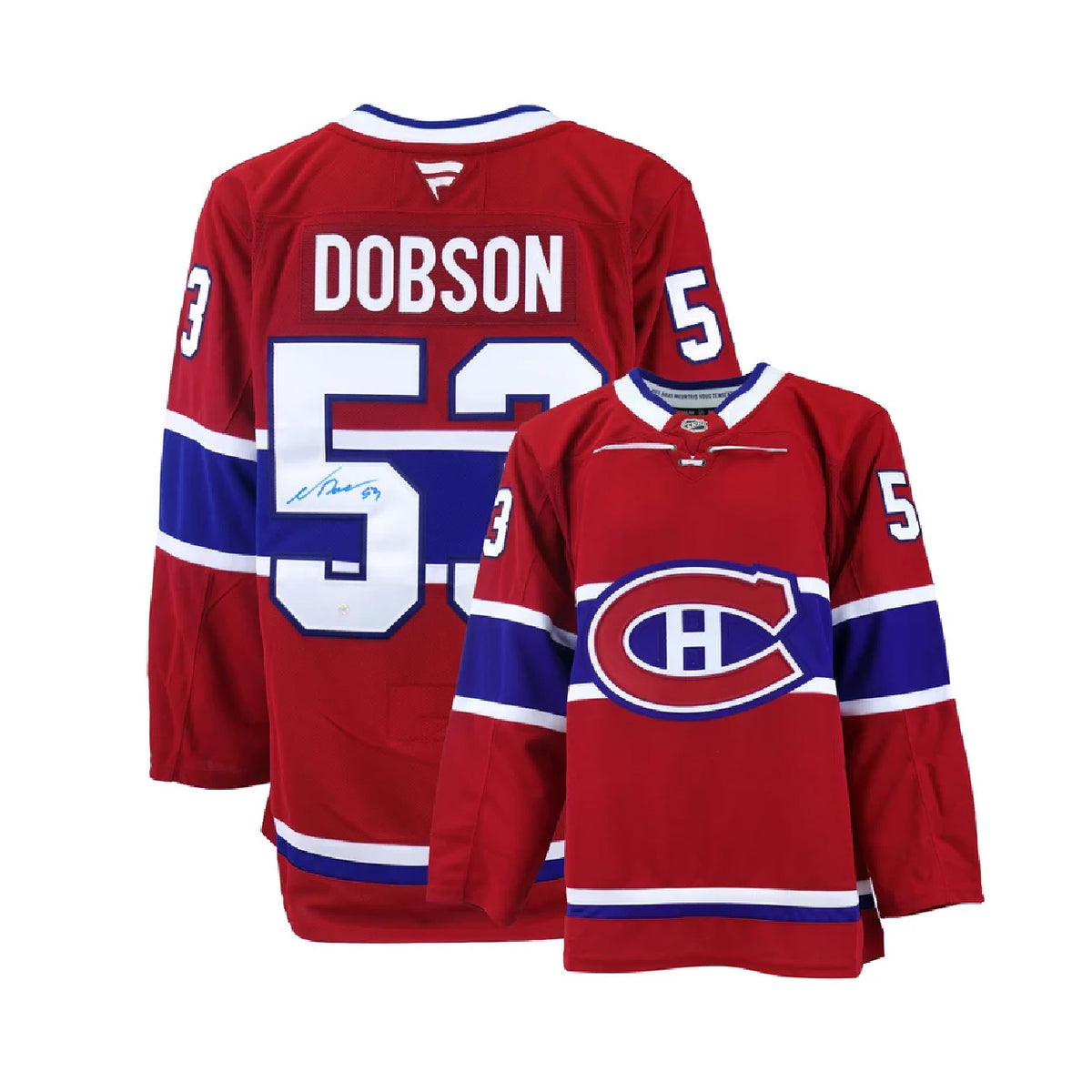 Frameworth - Noah Dobson Montréal Canadiens Fanatics Premium Jersey Autographié