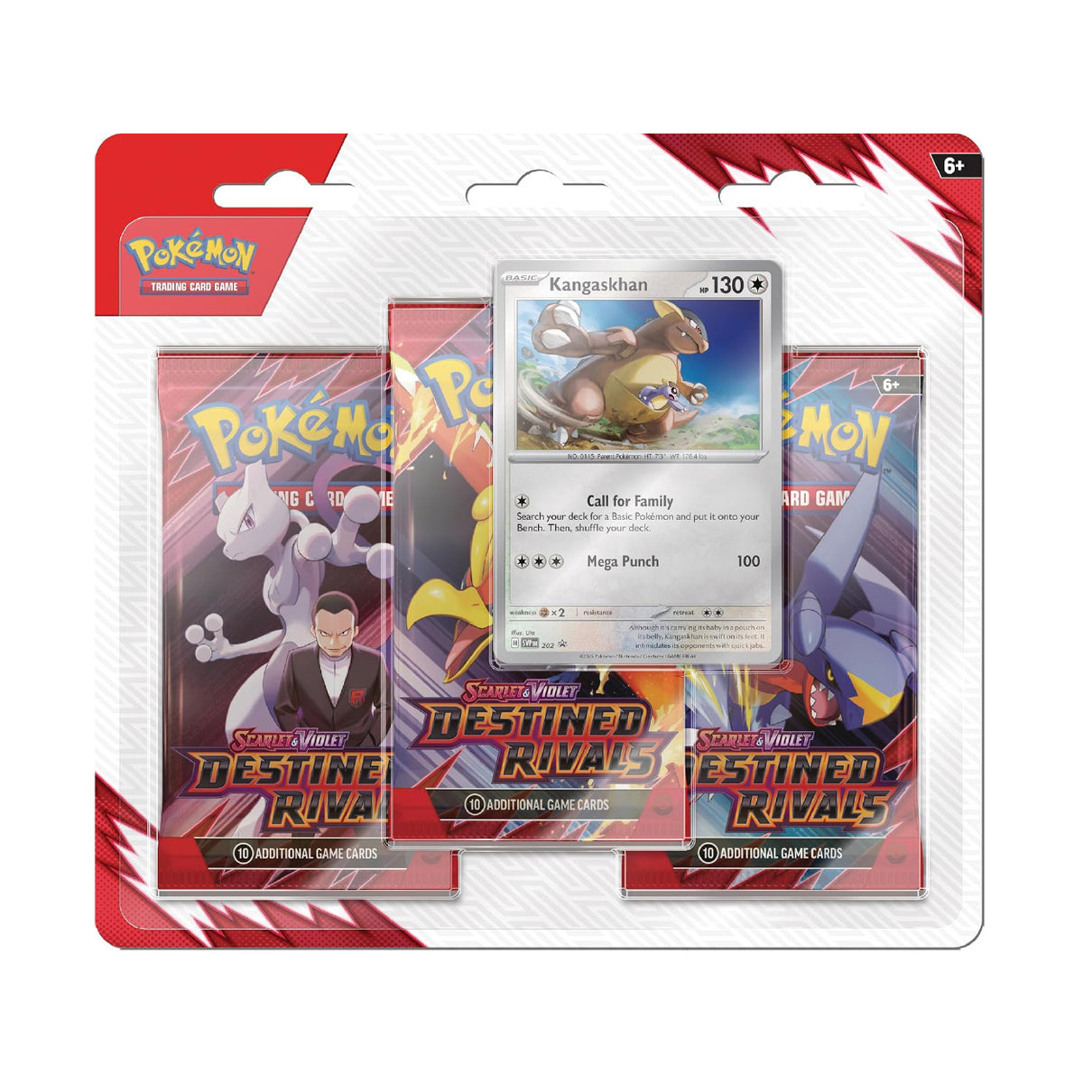 Pokémon - Scarlet & Violet Destined Rivals - Three-Booster blister (Kangashan)