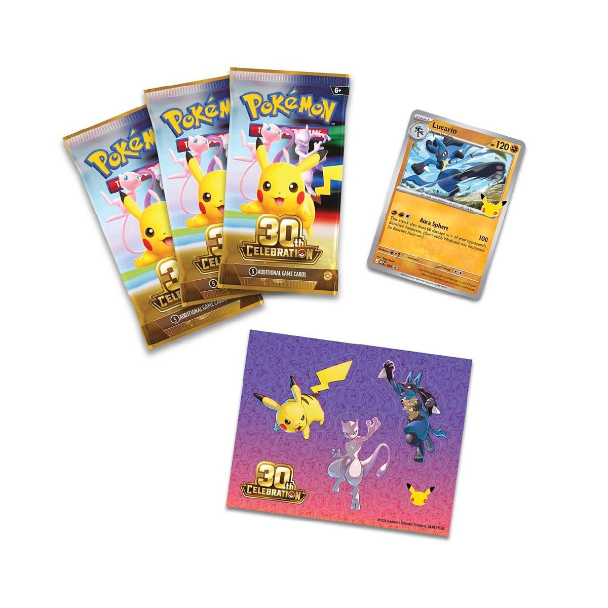 Pokémon - 30th Celebration - Tech Sticker Collection (Lucario)