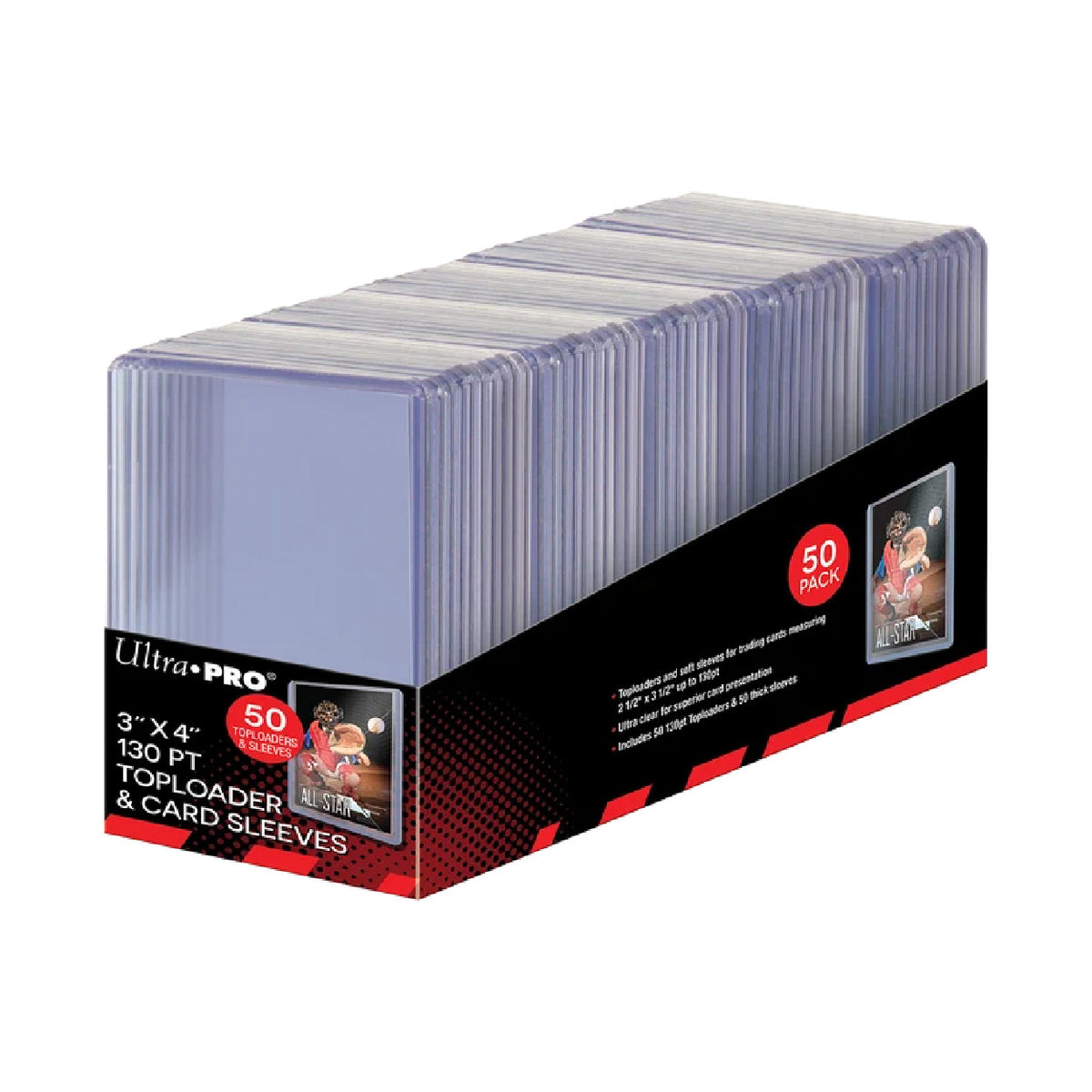 Ultra PRO - Combo protège-cartes souples et Toploads pour cartes épaisses (130pt)