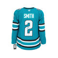 AJ Sports - Will Smith San Jose Sharks Fanatics Premium Jersey Autographié